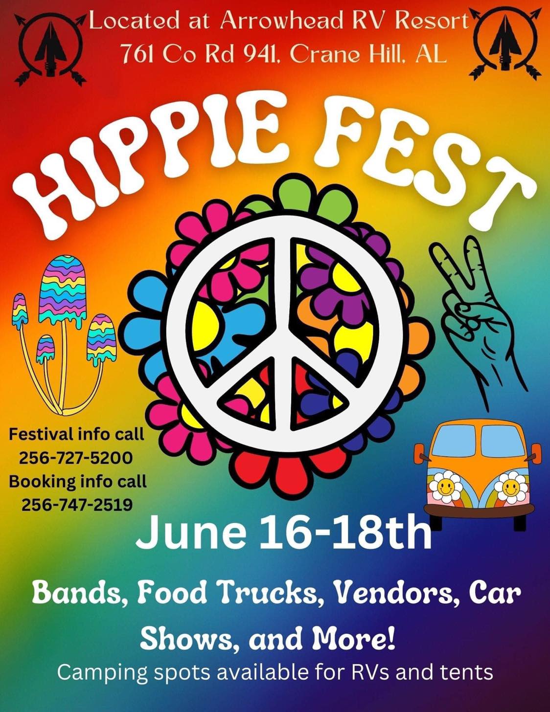 Hippie Fest 2023, Cran Hill, AL